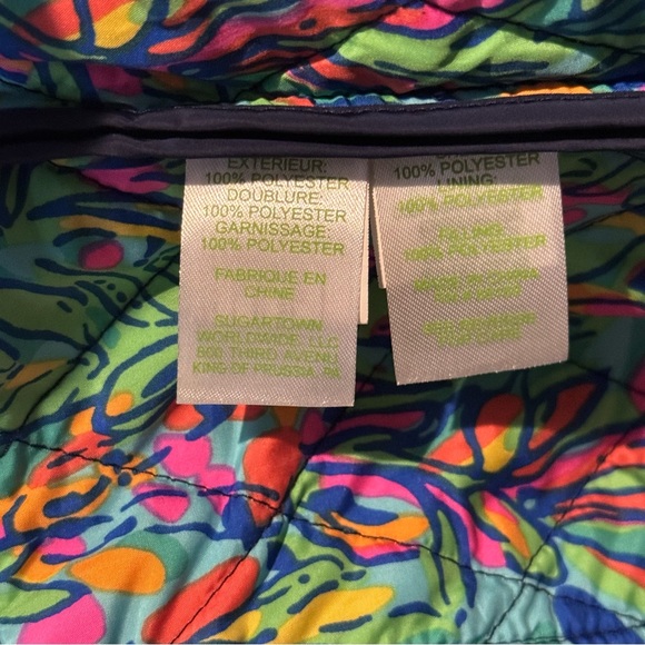 Lily Pulitzer Puffer Navy Spring Vest - Picture 8 of 8